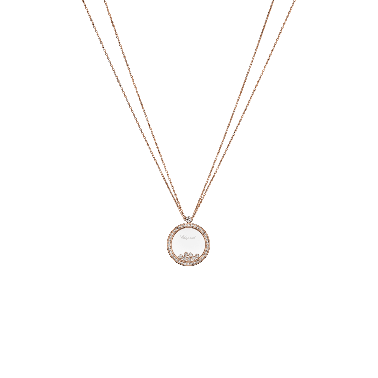 HAPPY DIAMONDS ICONS PENDANT, ETHICAL ROSE GOLD, DIAMONDS 799450-5301