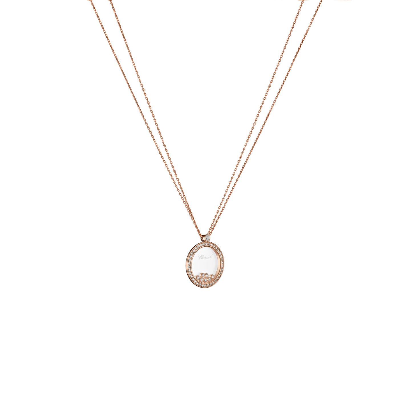 HAPPY DIAMONDS ICONS PENDANT, ETHICAL ROSE GOLD, DIAMONDS 799450-5301