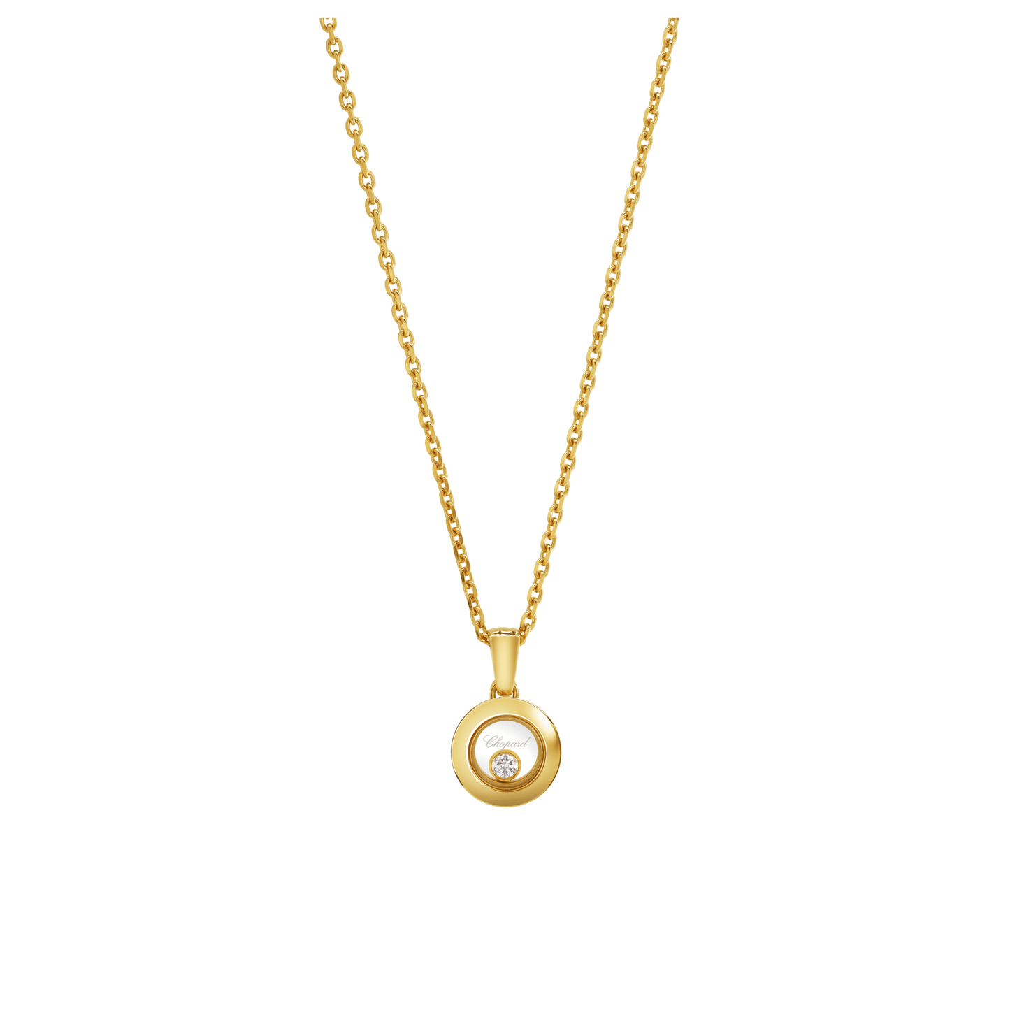 HAPPY DIAMONDS ICONS PENDANT, ETHICAL YELLOW GOLD, DIAMOND 79A017-0001