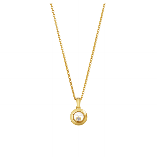 HAPPY DIAMONDS ICONS PENDANT, ETHICAL YELLOW GOLD, DIAMOND 79A017-0001