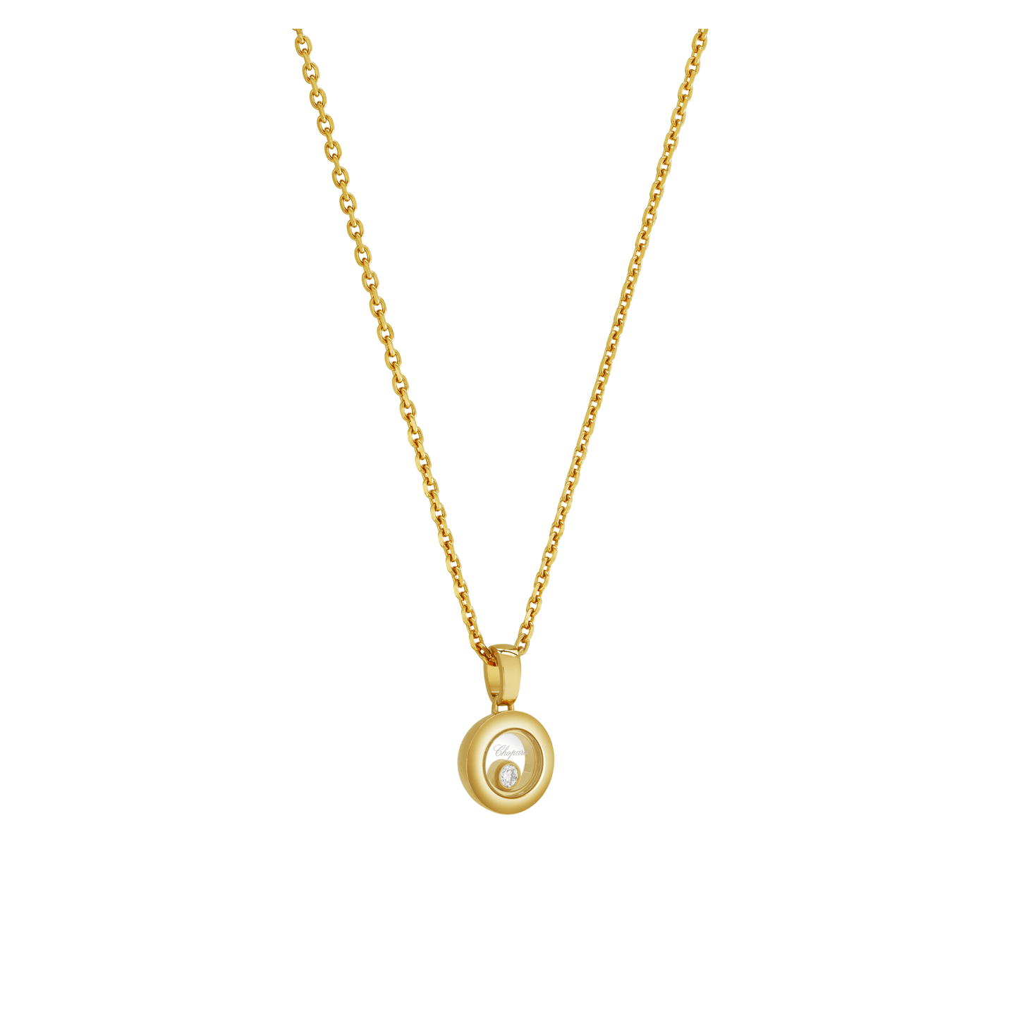 HAPPY DIAMONDS ICONS PENDANT, ETHICAL YELLOW GOLD, DIAMOND 79A017-0001