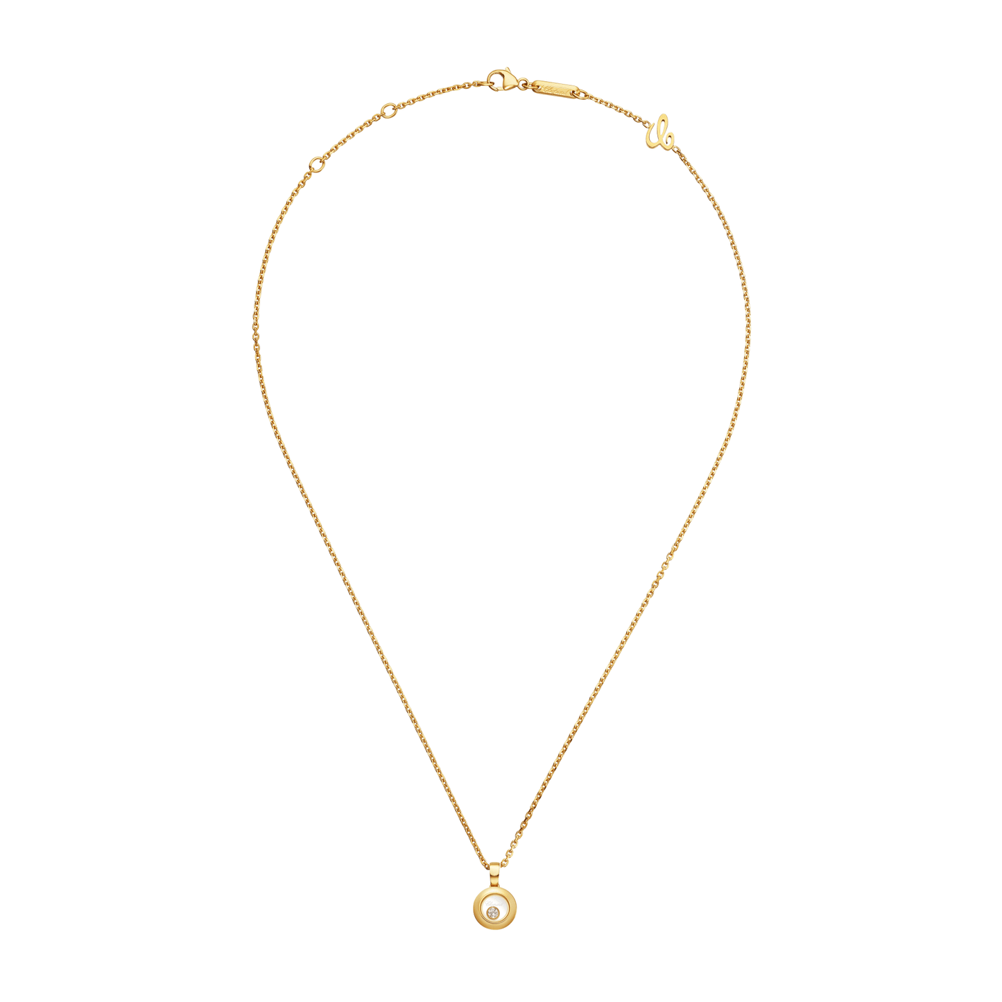HAPPY DIAMONDS ICONS PENDANT, ETHICAL YELLOW GOLD, DIAMOND 79A017-0001