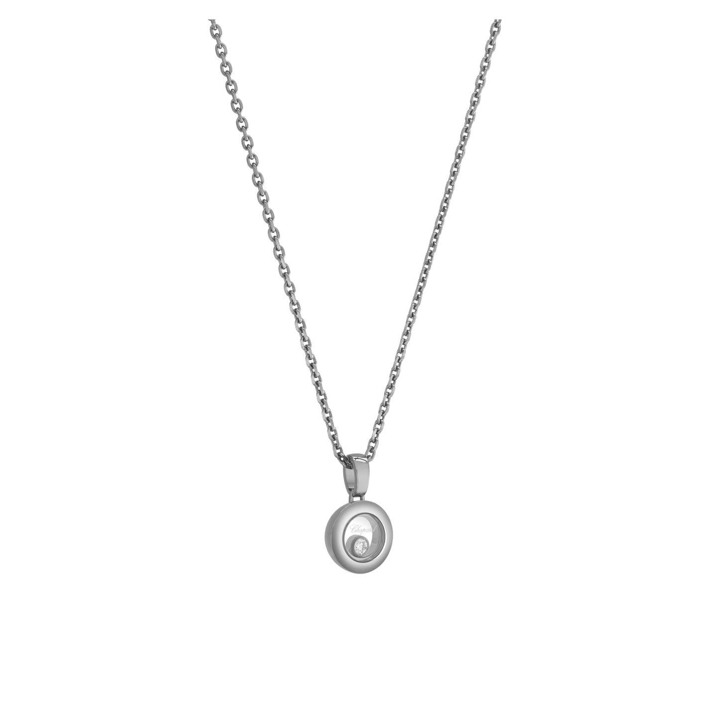 HAPPY DIAMONDS ICONS PENDANT, ETHICAL WHITE GOLD, DIAMOND 79A017-1001