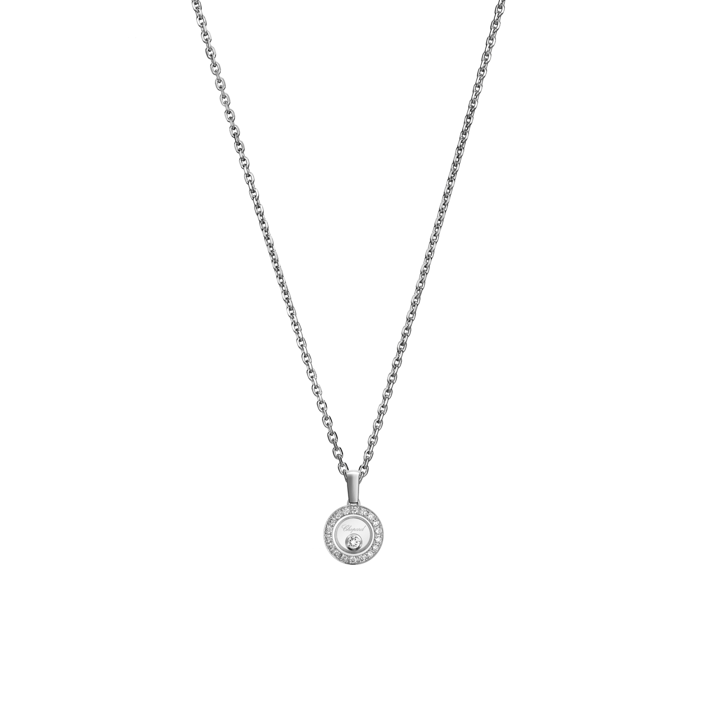 HAPPY DIAMONDS ICONS PENDANT, ETHICAL WHITE GOLD, DIAMONDS 79A017-1201