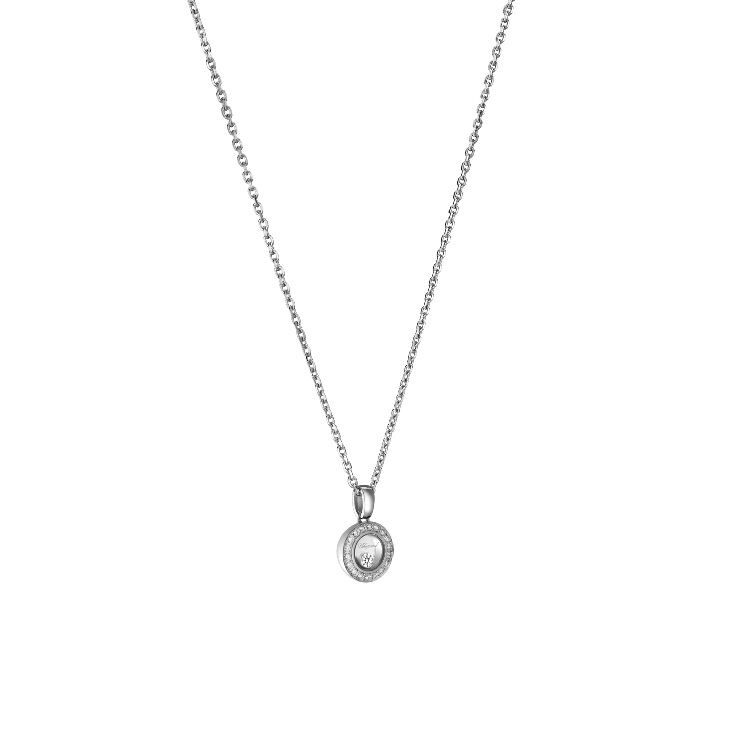 HAPPY DIAMONDS ICONS PENDANT, ETHICAL WHITE GOLD, DIAMONDS 79A017-1201