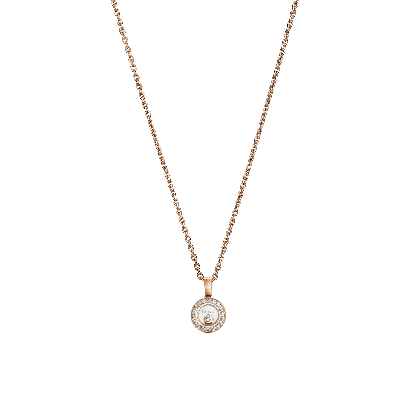 HAPPY DIAMONDS ICONS PENDANT, ETHICAL ROSE GOLD, DIAMONDS 79A017-5201