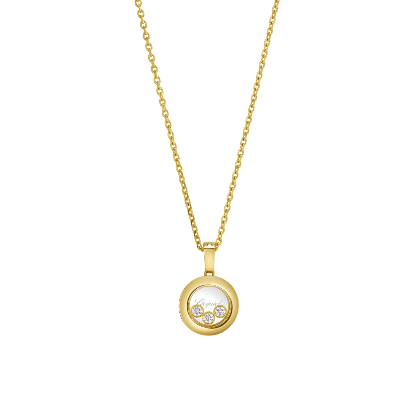 HAPPY DIAMONDS ICONS PENDANT, ETHICAL YELLOW GOLD, DIAMONDS 79A018-0001