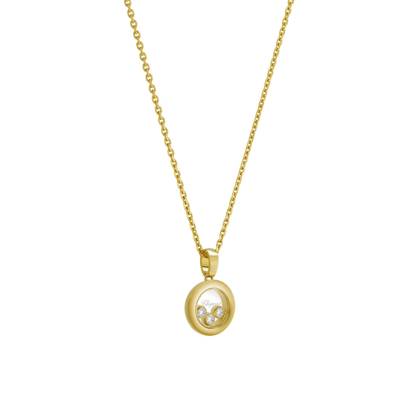 HAPPY DIAMONDS ICONS PENDANT, ETHICAL YELLOW GOLD, DIAMONDS 79A018-0001