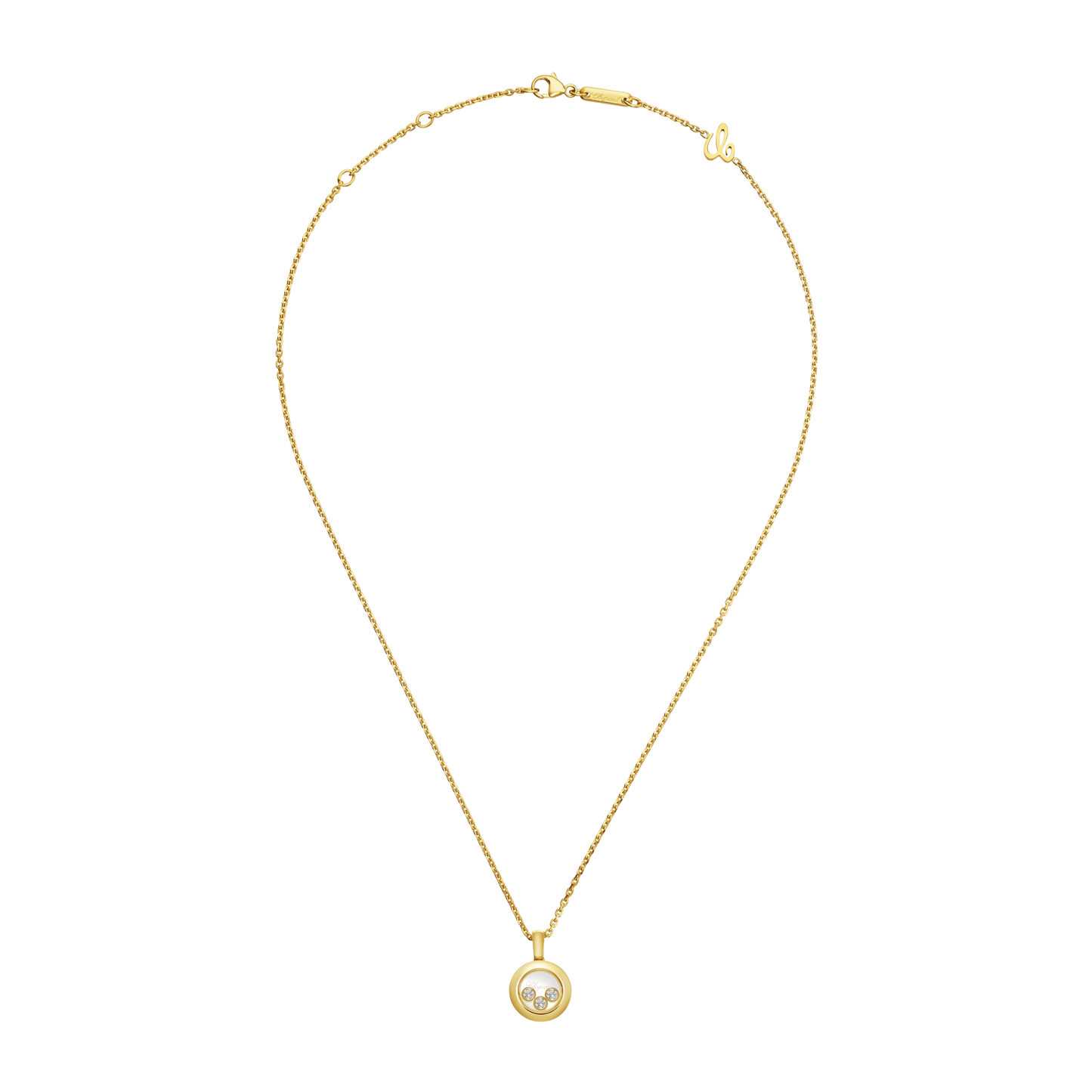 HAPPY DIAMONDS ICONS PENDANT, ETHICAL YELLOW GOLD, DIAMONDS 79A018-0001