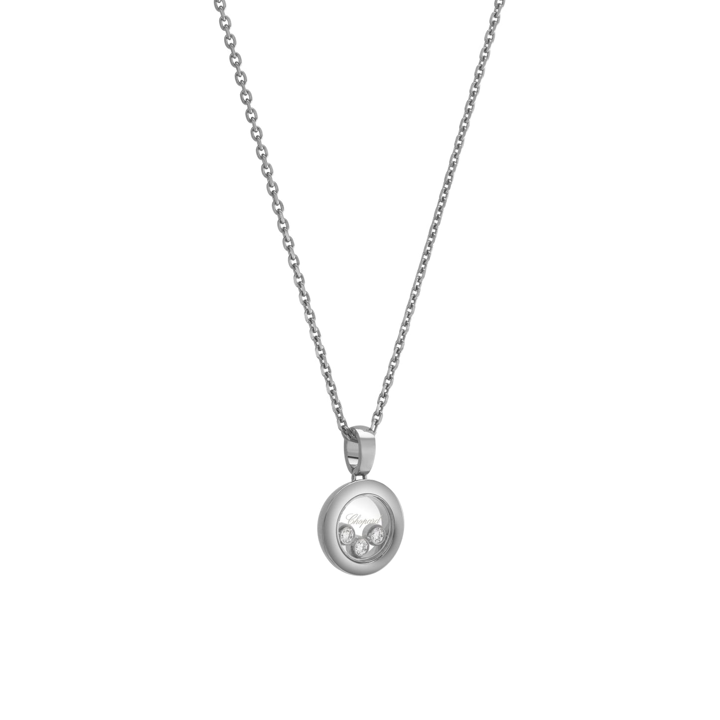 HAPPY DIAMONDS ICONS PENDANT, ETHICAL WHITE GOLD, DIAMONDS 79A018-1001