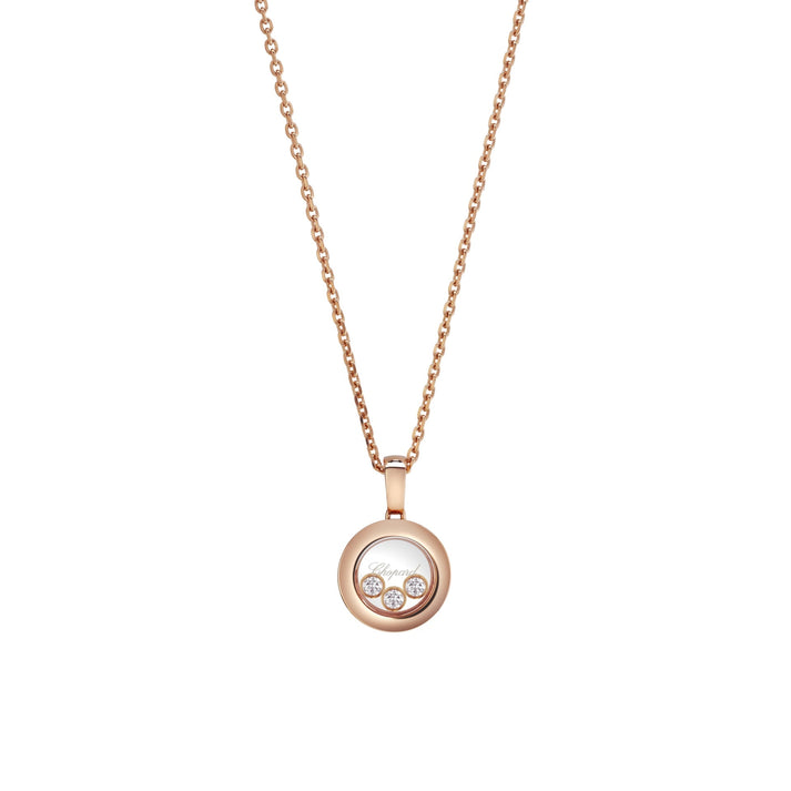 HAPPY DIAMONDS ICONS PENDANT, ETHICAL ROSE GOLD, DIAMONDS 79A018-5001