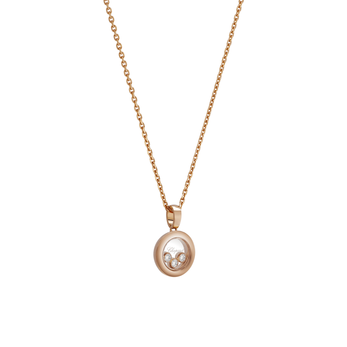 HAPPY DIAMONDS ICONS PENDANT, ETHICAL ROSE GOLD, DIAMONDS 79A018-5001