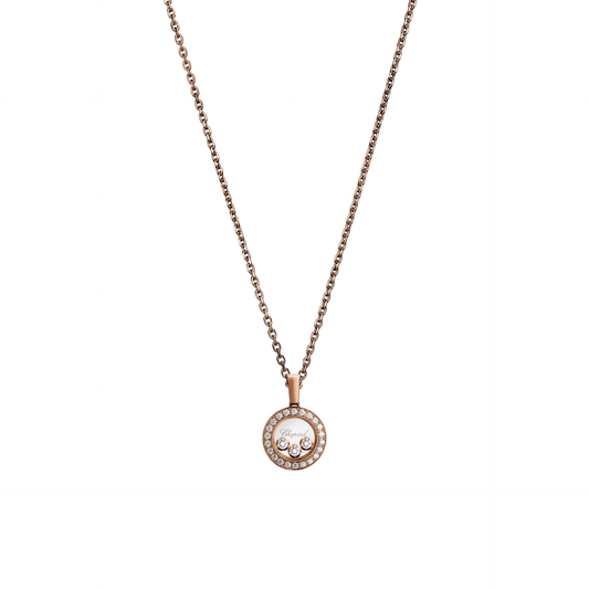 HAPPY DIAMONDS ICONS PENDANT, ETHICAL ROSE GOLD, DIAMONDS 79A018-5201