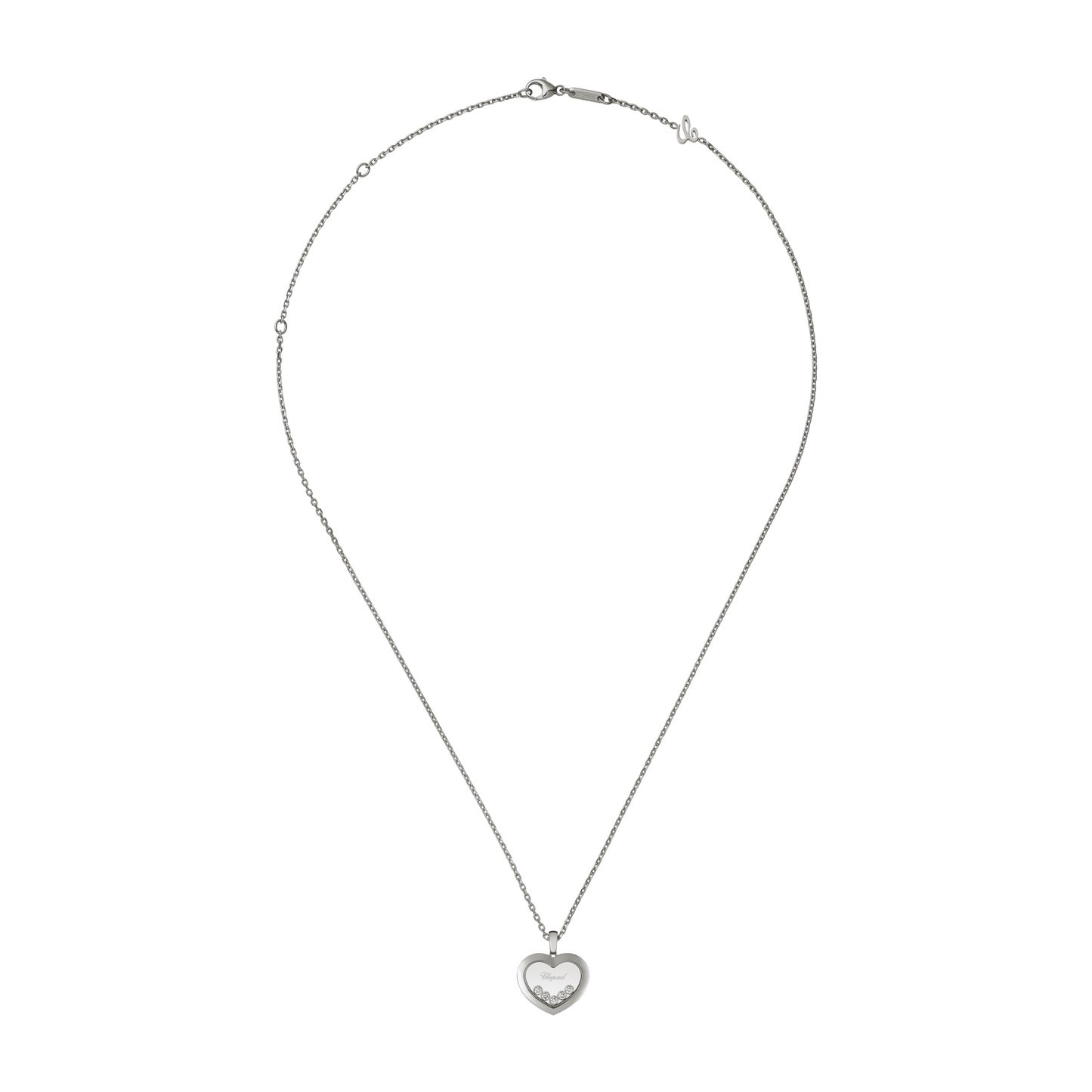 HAPPY DIAMONDS ICONS PENDANT, ETHICAL WHITE GOLD, DIAMONDS 79A038-1001