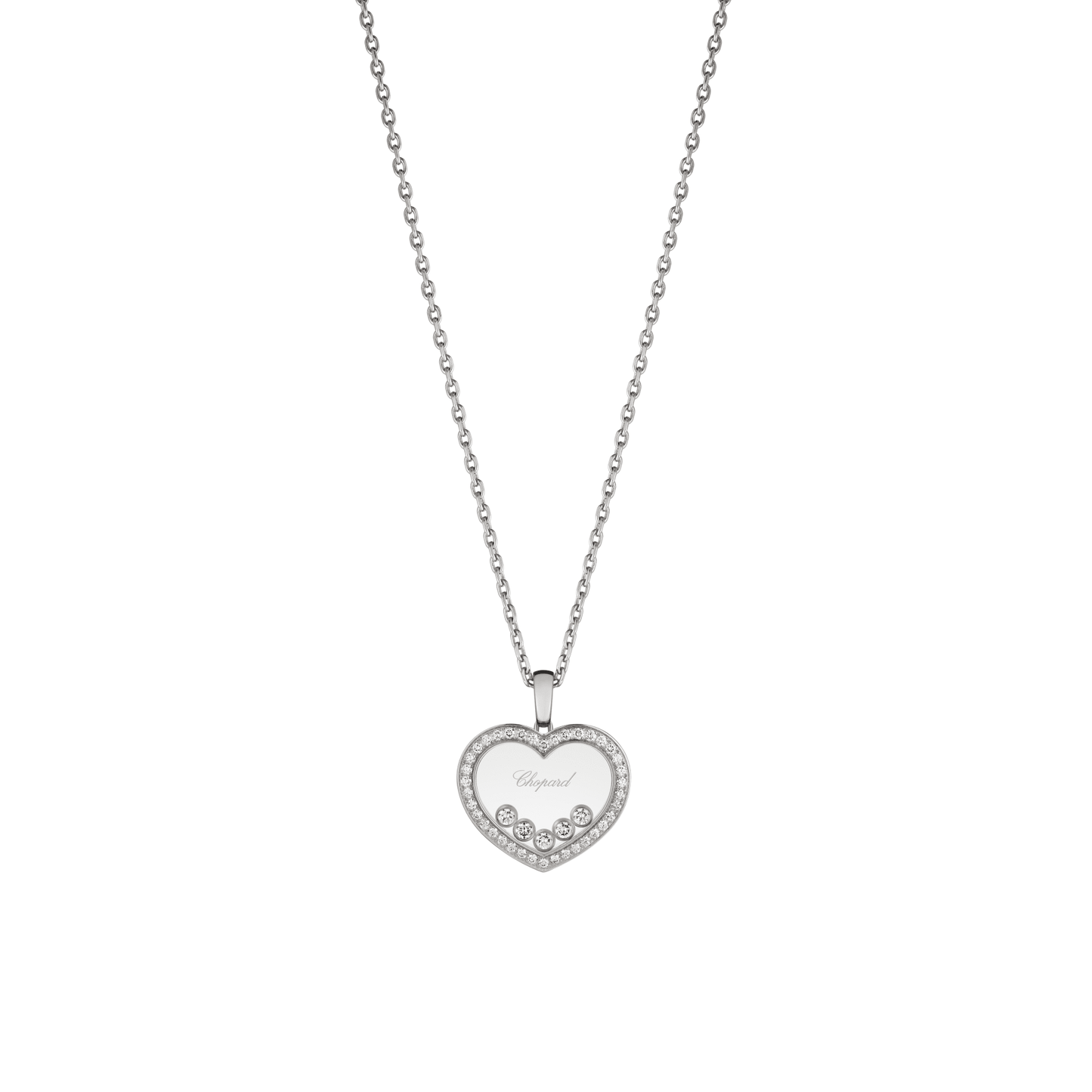 HAPPY DIAMONDS ICONS PENDANT, ETHICAL WHITE GOLD, DIAMONDS 79A038-1201