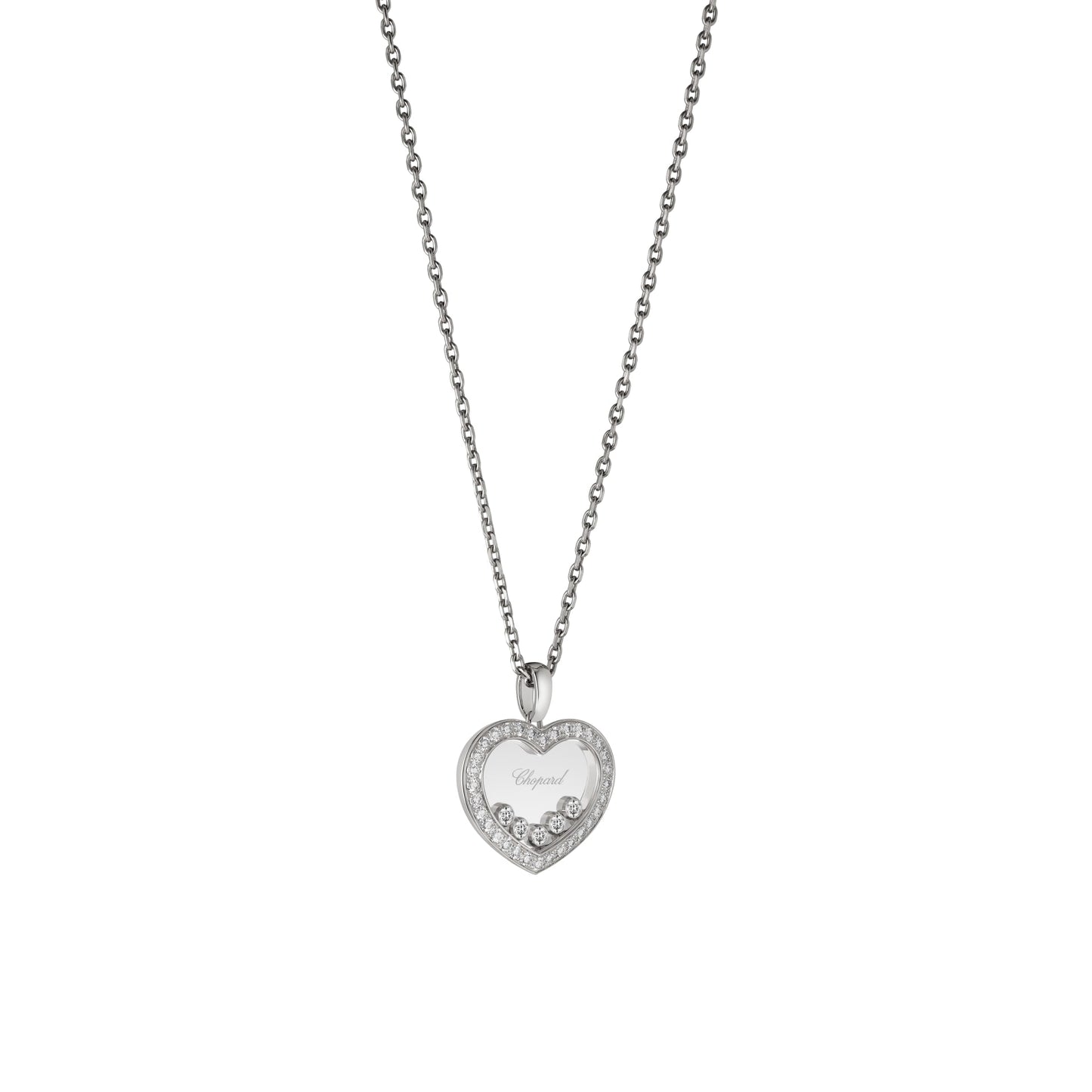 HAPPY DIAMONDS ICONS PENDANT, ETHICAL WHITE GOLD, DIAMONDS 79A038-1201
