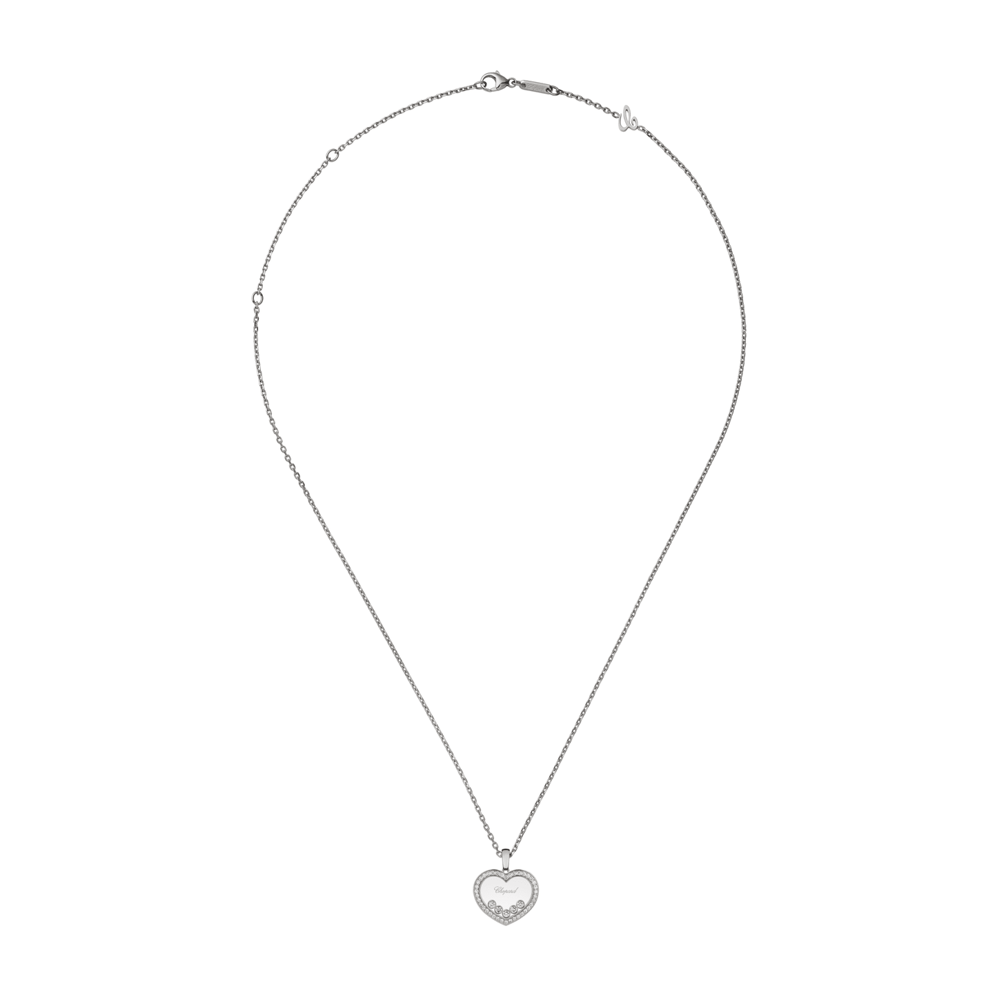 HAPPY DIAMONDS ICONS PENDANT, ETHICAL WHITE GOLD, DIAMONDS 79A038-1201