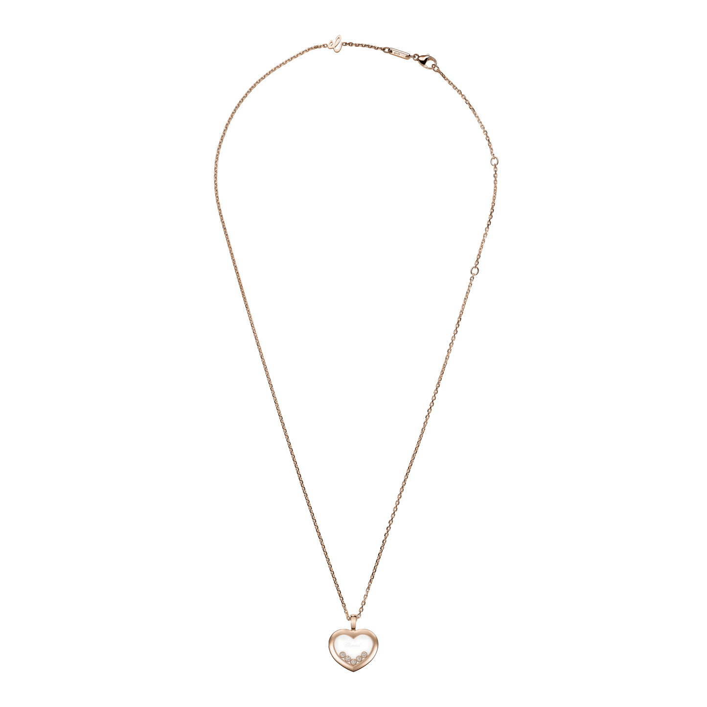 HAPPY DIAMONDS ICONS PENDANT, ETHICAL ROSE GOLD, DIAMONDS 79A038-5001