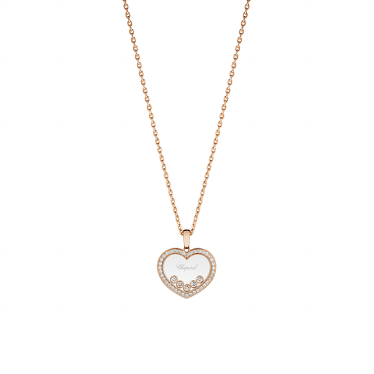 HAPPY DIAMONDS ICONS PENDANT, ETHICAL ROSE GOLD, DIAMONDS 79A038-5201