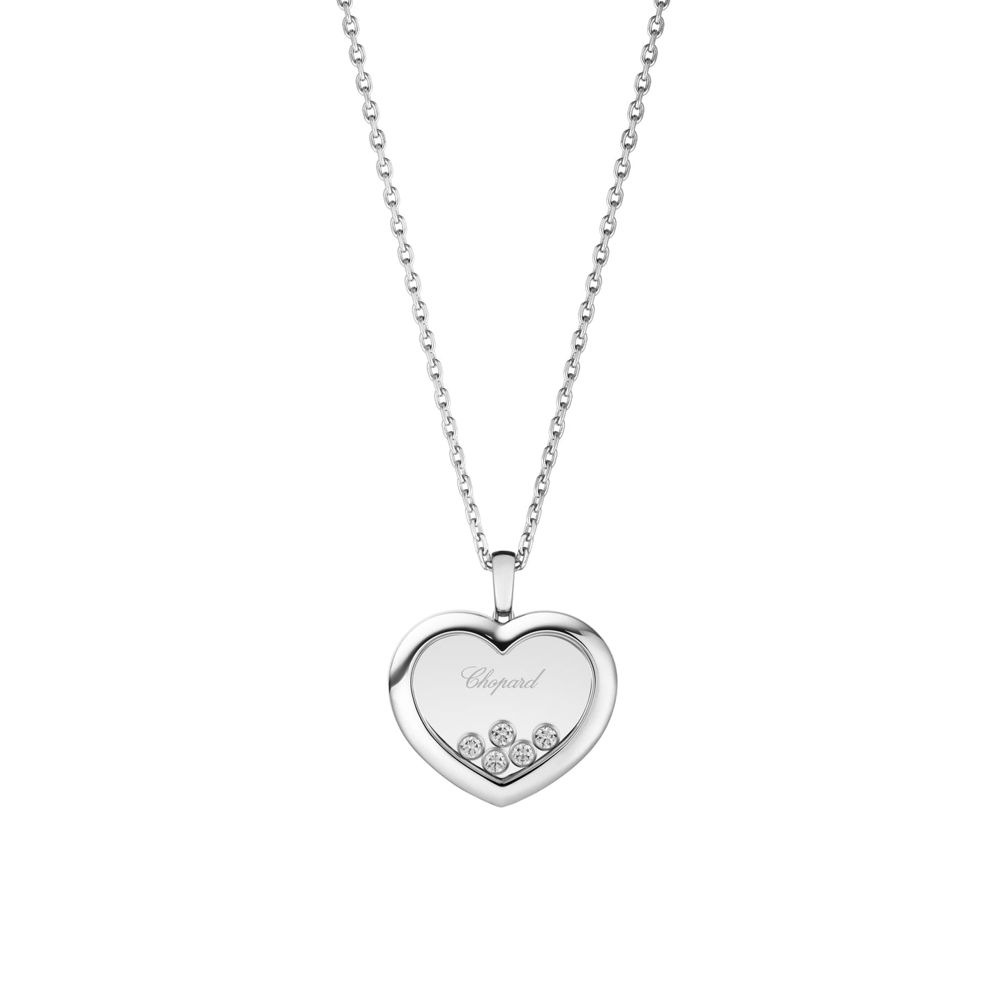 HAPPY DIAMONDS ICONS PENDANT, ETHICAL WHITE GOLD, DIAMONDS 79A039-1001