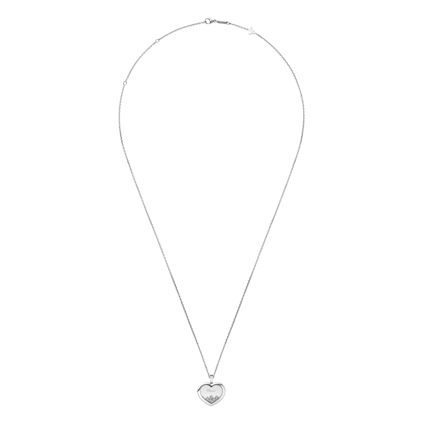 HAPPY DIAMONDS ICONS PENDANT, ETHICAL WHITE GOLD, DIAMONDS 79A039-1001