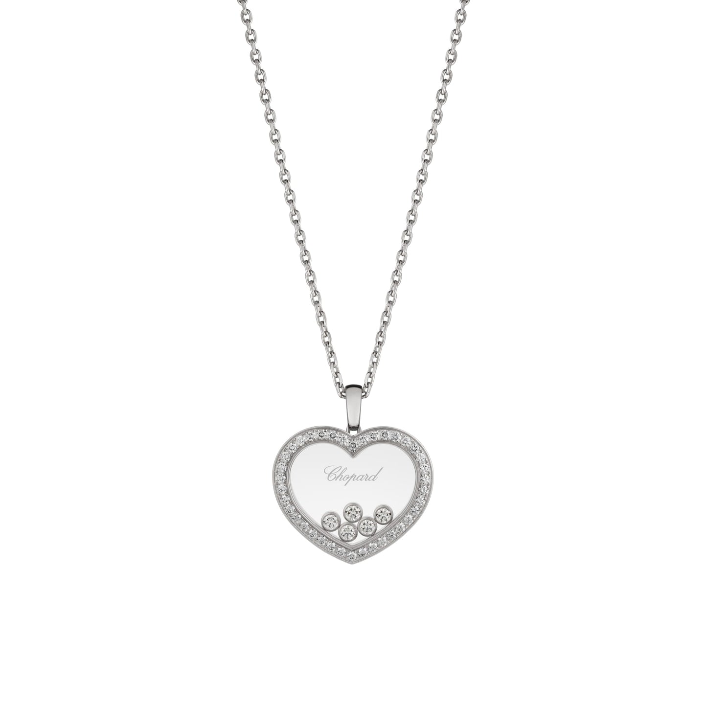 HAPPY DIAMONDS ICONS PENDANT, ETHICAL WHITE GOLD, DIAMONDS 79A039-1201