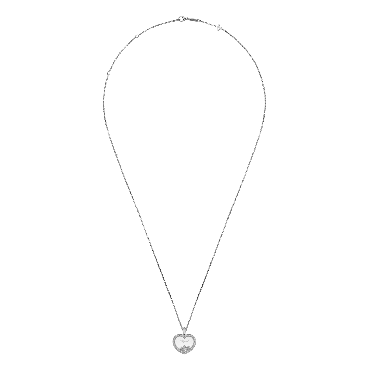 HAPPY DIAMONDS ICONS PENDANT, ETHICAL WHITE GOLD, DIAMONDS 79A039-1201