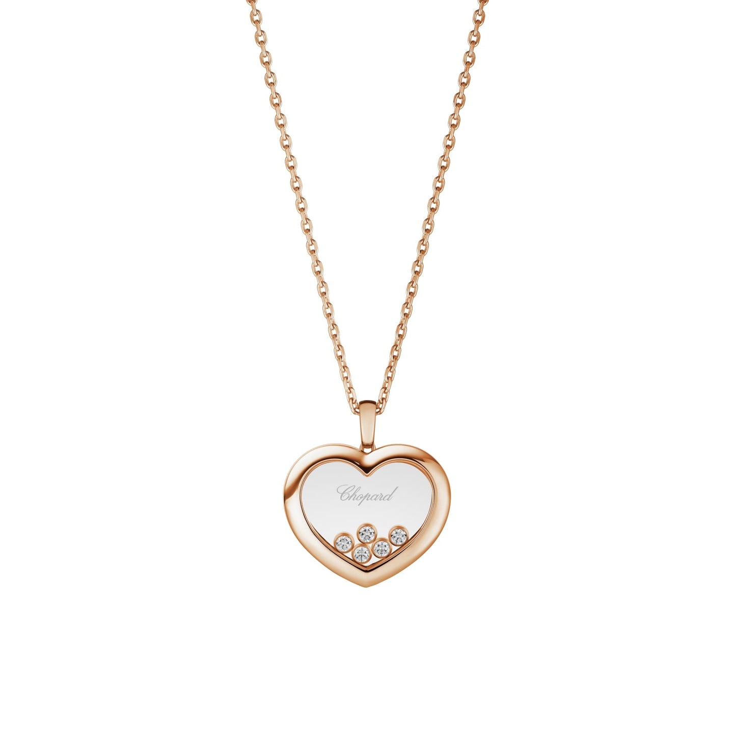 HAPPY DIAMONDS ICONS PENDANT, ETHICAL ROSE GOLD, DIAMONDS 79A039-5001