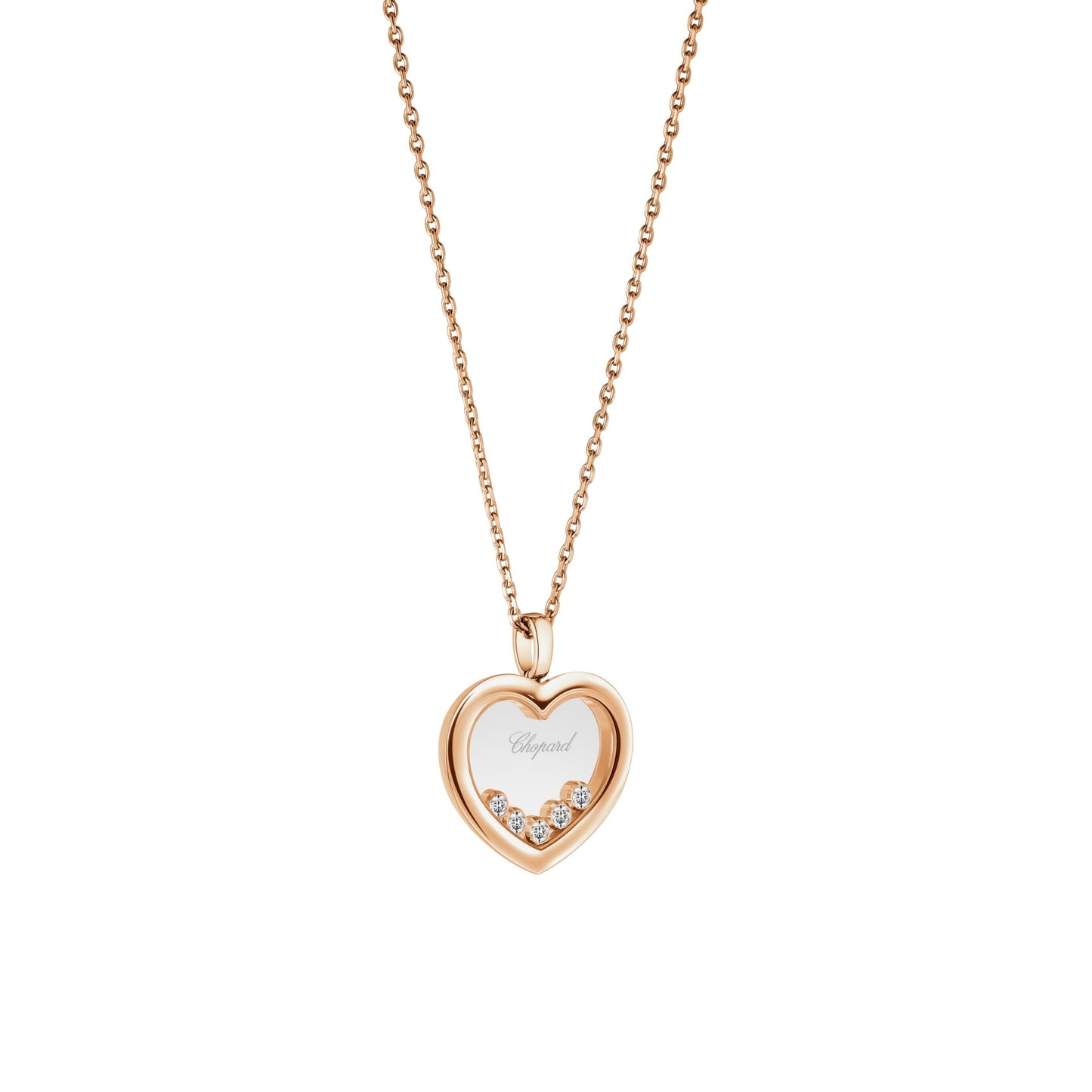 HAPPY DIAMONDS ICONS PENDANT, ETHICAL ROSE GOLD, DIAMONDS 79A039-5001