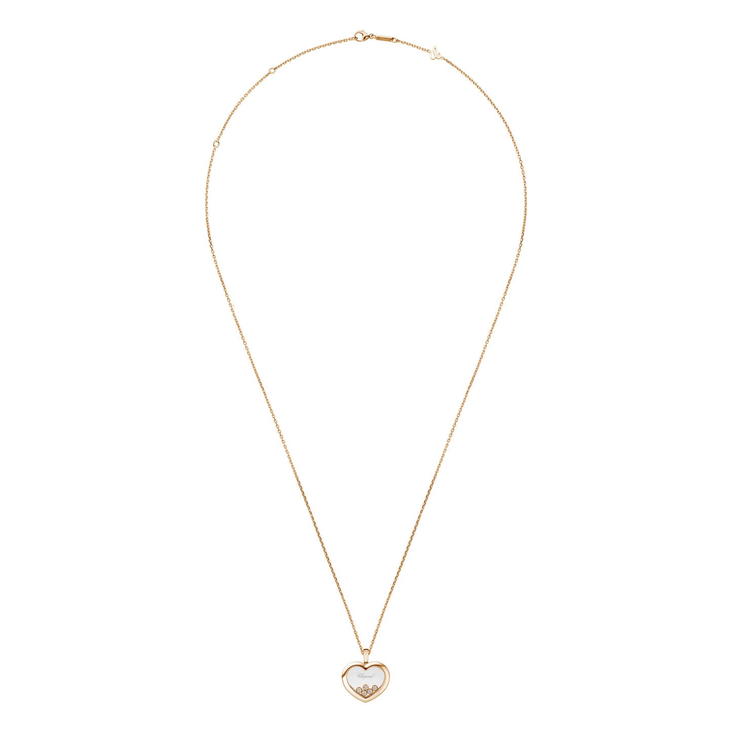 HAPPY DIAMONDS ICONS PENDANT, ETHICAL ROSE GOLD, DIAMONDS 79A039-5001