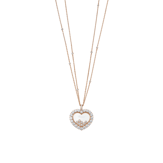 HAPPY DIAMONDS ICONS JOAILLERIE PENDANT, ETHICAL ROSE GOLD, DIAMONDS 79A049-5001