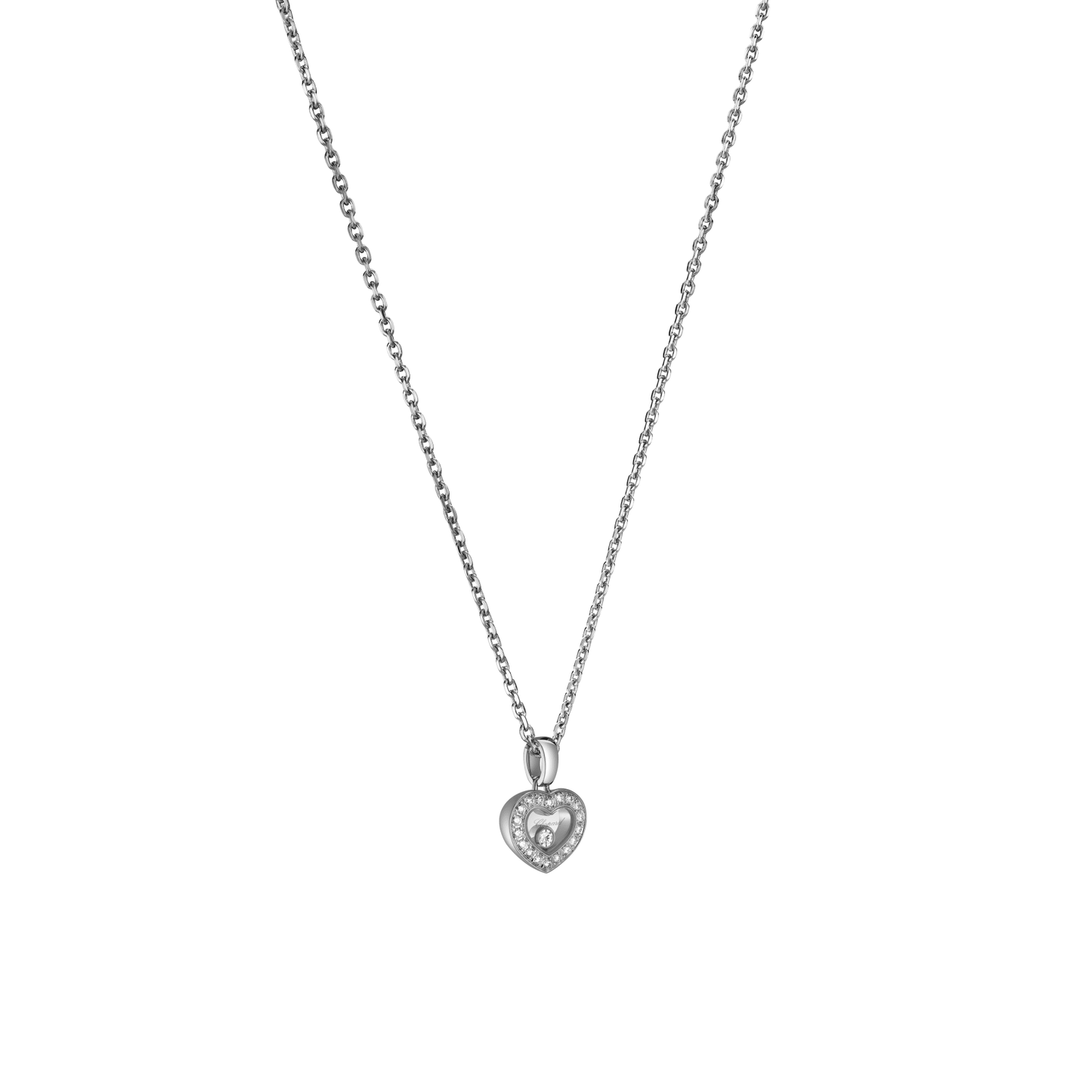 HAPPY DIAMONDS ICONS PENDANT, ETHICAL WHITE GOLD, DIAMONDS 79A054-1201