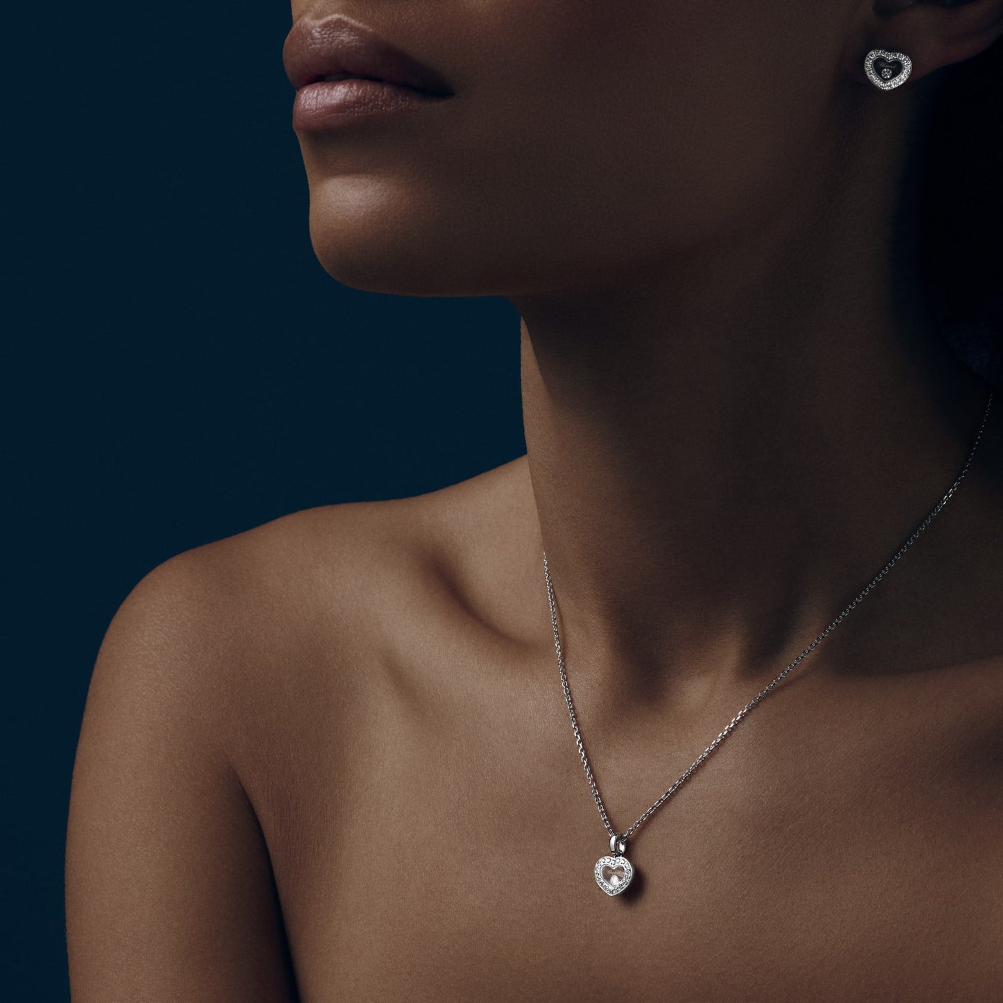 HAPPY DIAMONDS ICONS PENDANT, ETHICAL WHITE GOLD, DIAMONDS 79A054-1201