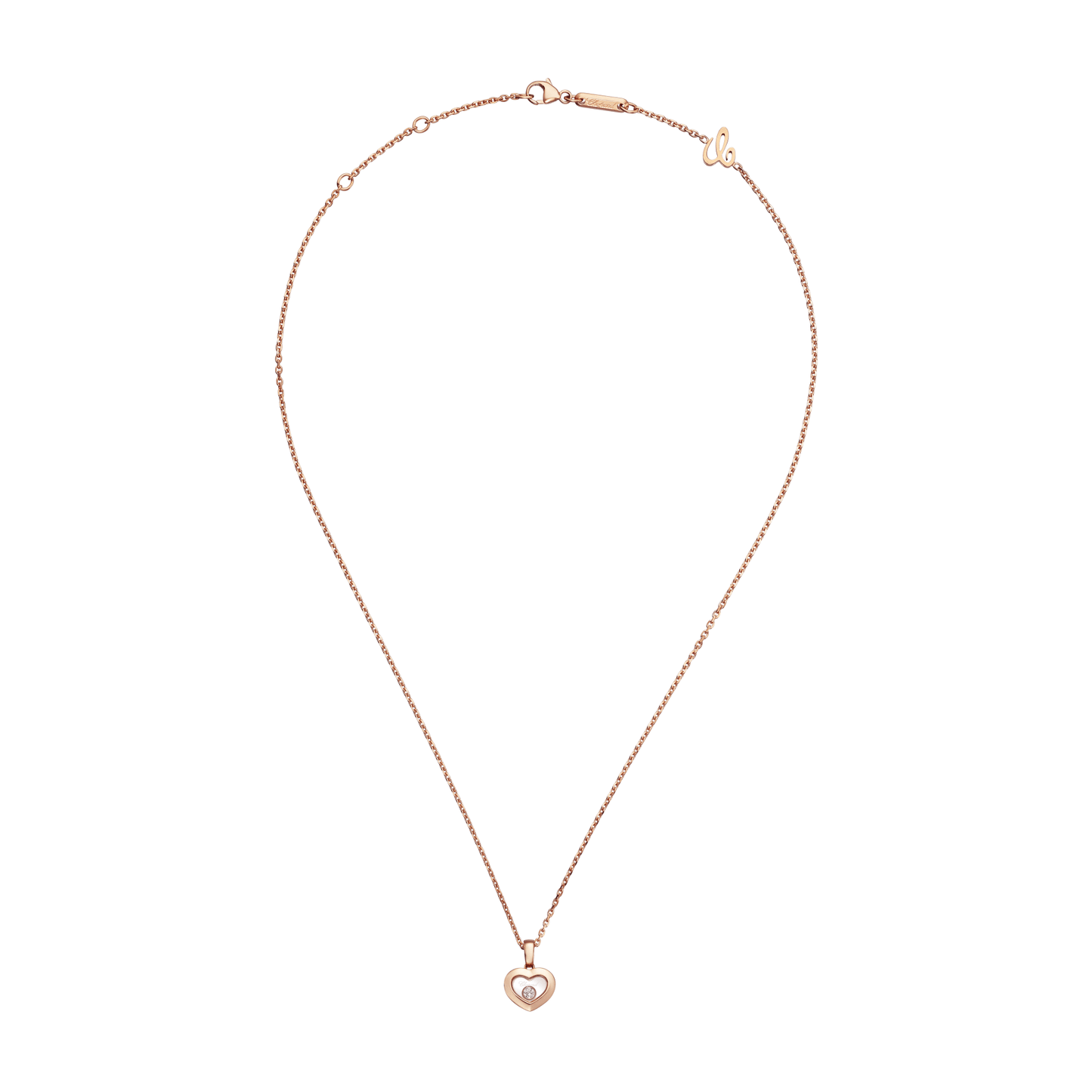 HAPPY DIAMONDS ICONS PENDANT, ETHICAL ROSE GOLD, DIAMOND 79A054-5001
