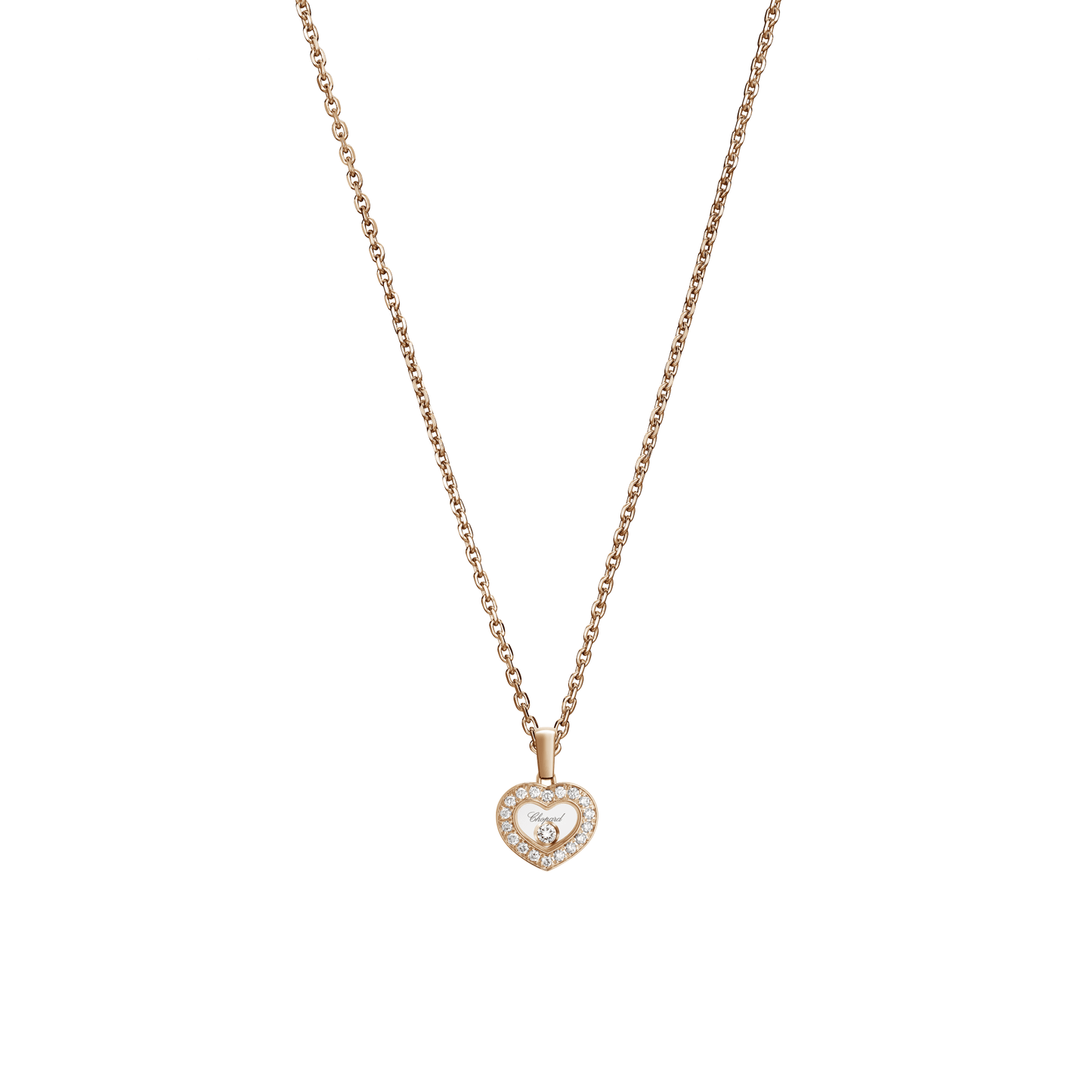 HAPPY DIAMONDS ICONS PENDANT, ETHICAL ROSE GOLD, DIAMONDS 79A054-5201