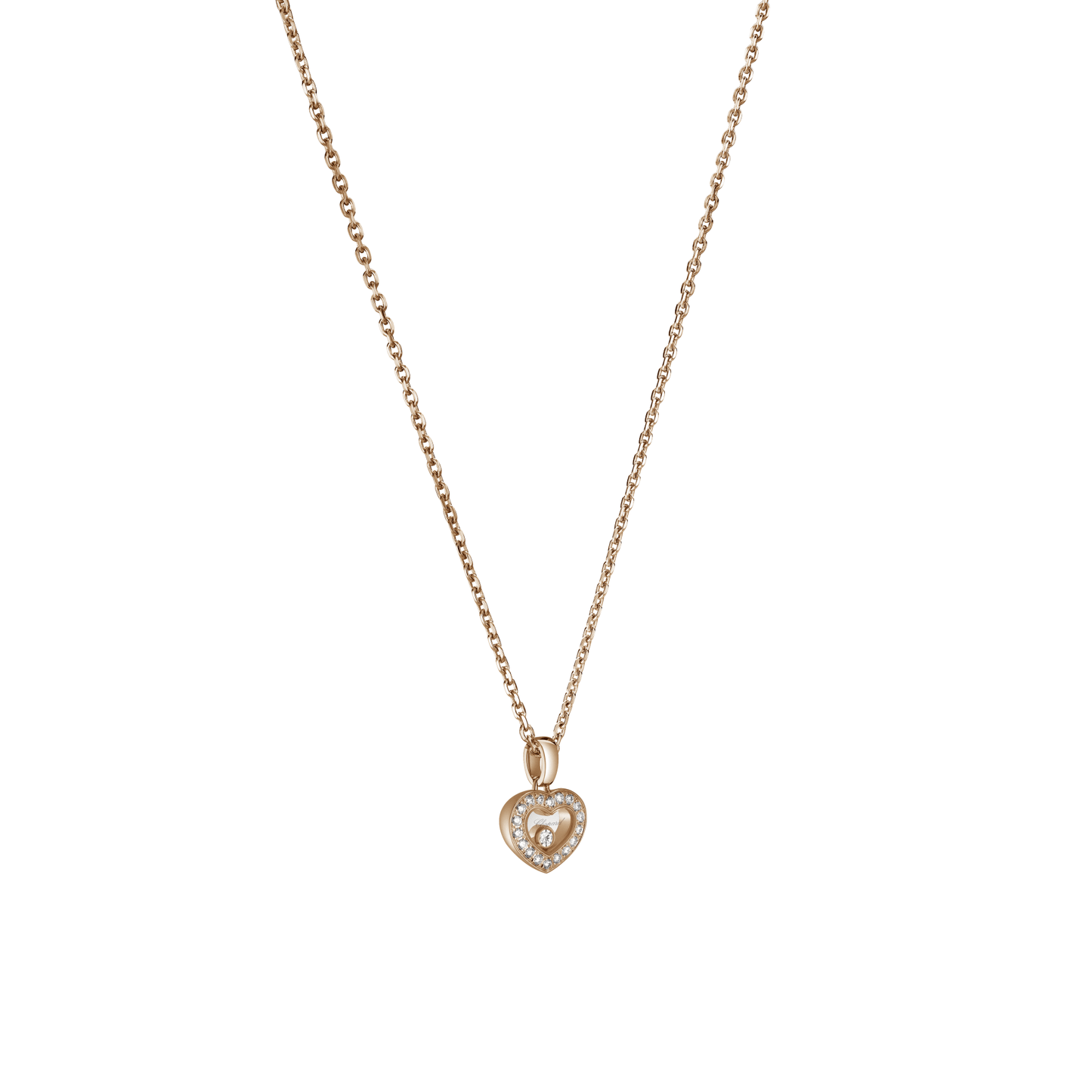 HAPPY DIAMONDS ICONS PENDANT, ETHICAL ROSE GOLD, DIAMONDS 79A054-5201