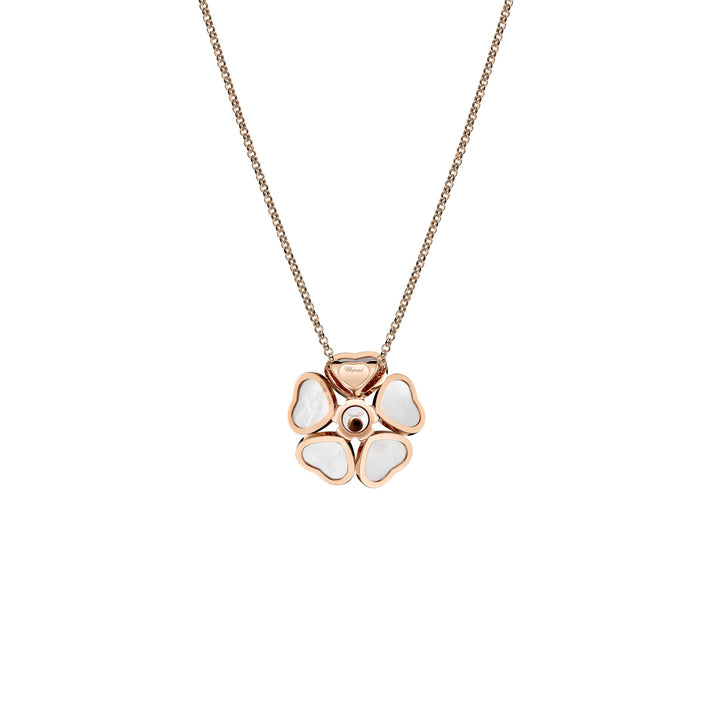 HAPPY HEARTS FLOWERS PENDANT, ETHICAL ROSE GOLD, DIAMOND 79A085-5301