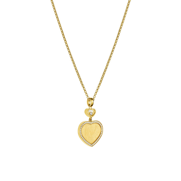 HAPPY HEARTS GOLDEN HEARTS PENDANT, ETHICAL YELLOW GOLD, DIAMONDS 79A107-0921