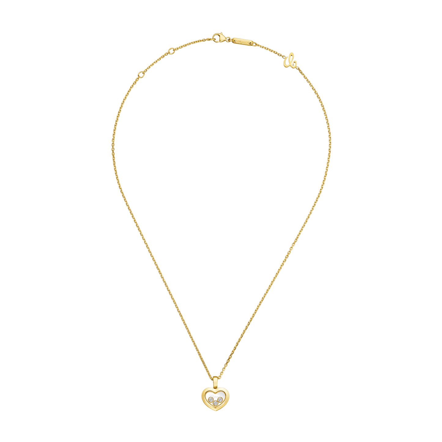 HAPPY DIAMONDS ICONS PENDANT, ETHICAL YELLOW GOLD, DIAMONDS 79A611-0001