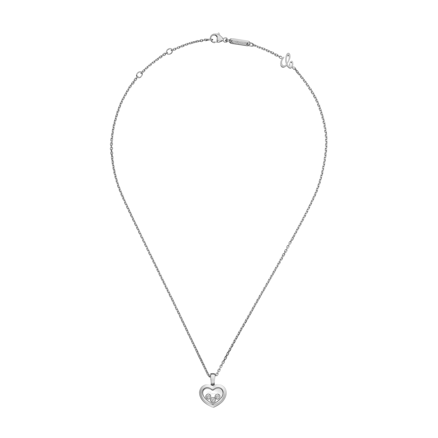 HAPPY DIAMONDS ICONS PENDANT, ETHICAL WHITE GOLD, DIAMONDS 79A611-1001