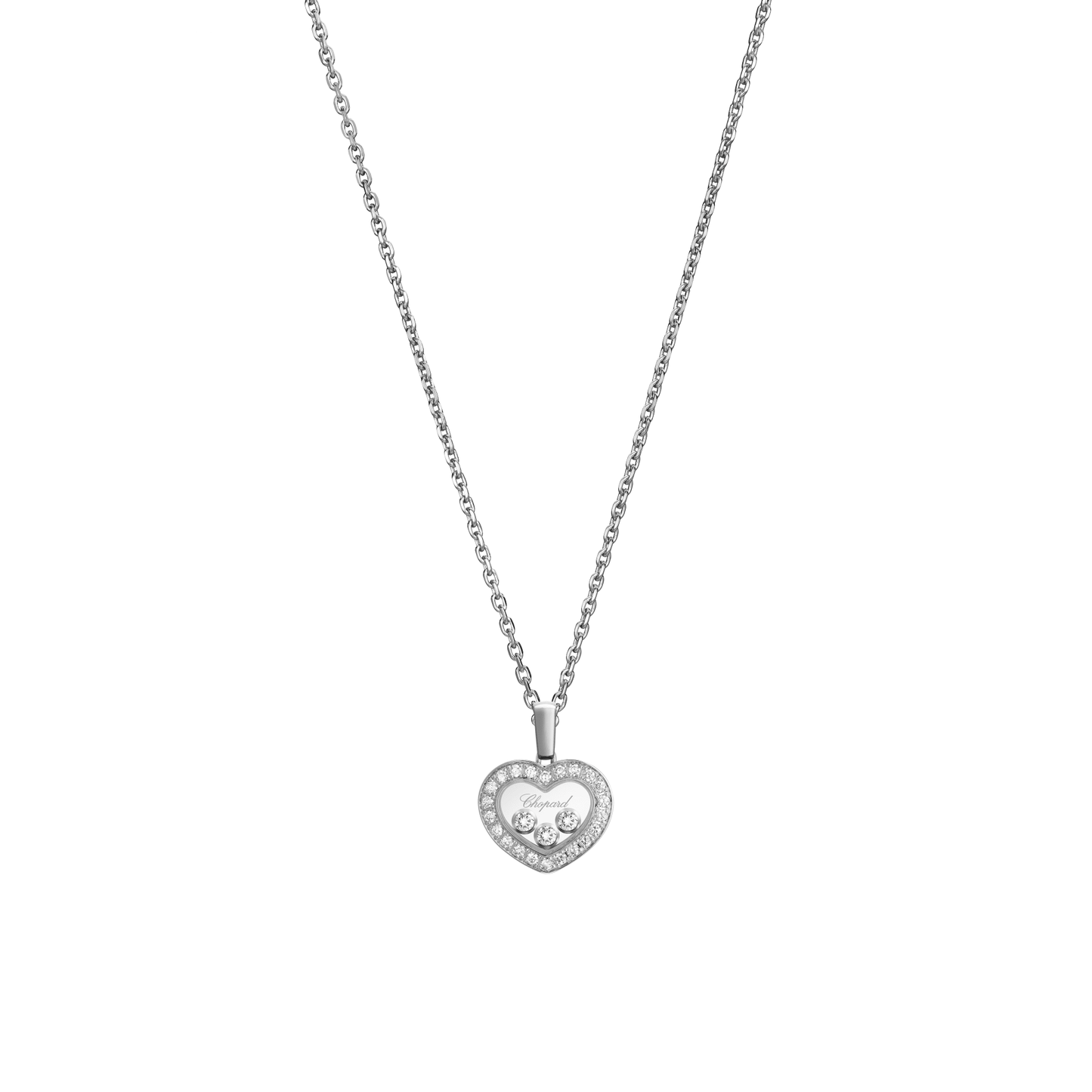HAPPY DIAMONDS ICONS PENDANT, ETHICAL WHITE GOLD, DIAMONDS 79A611-1201