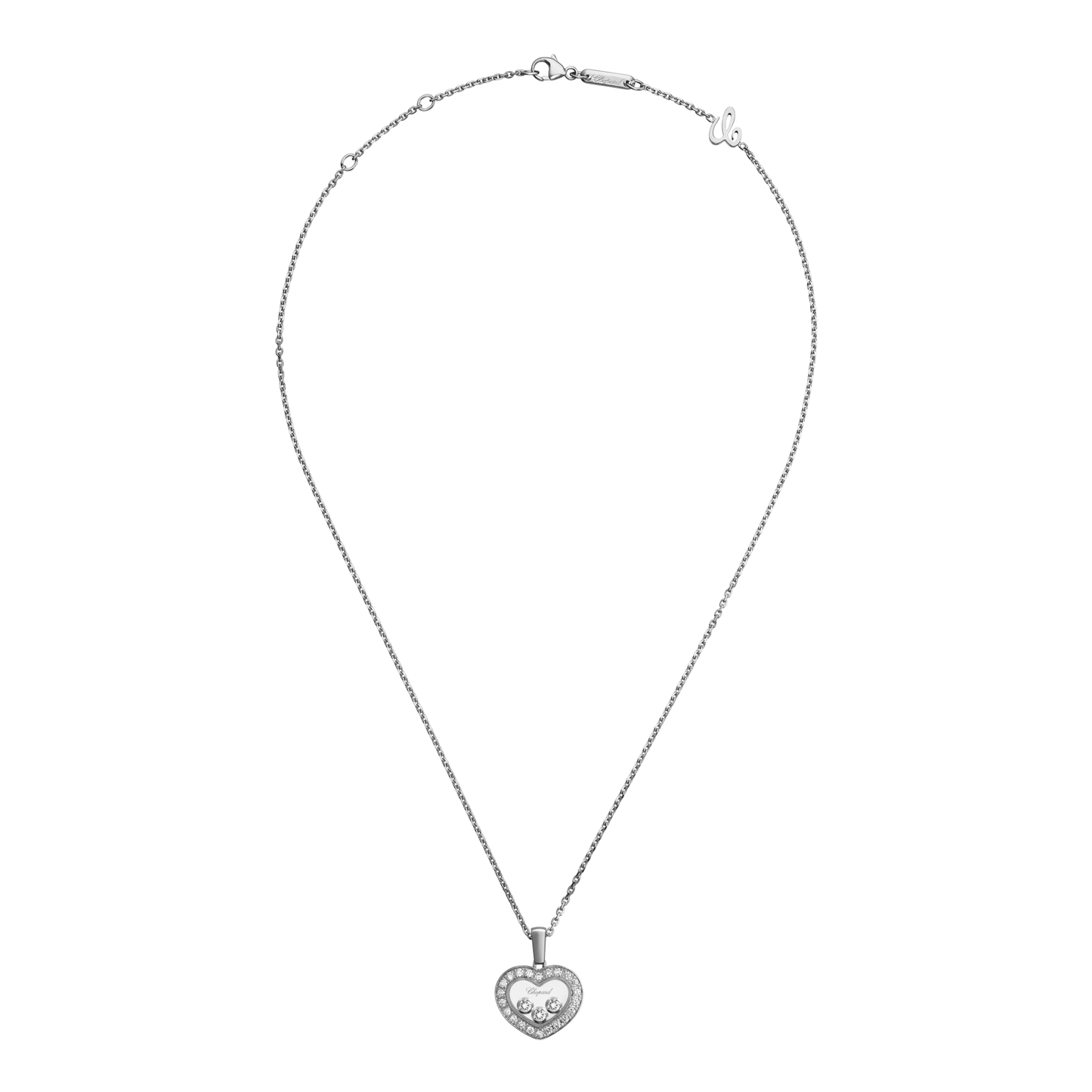 HAPPY DIAMONDS ICONS PENDANT, ETHICAL WHITE GOLD, DIAMONDS 79A611-1201