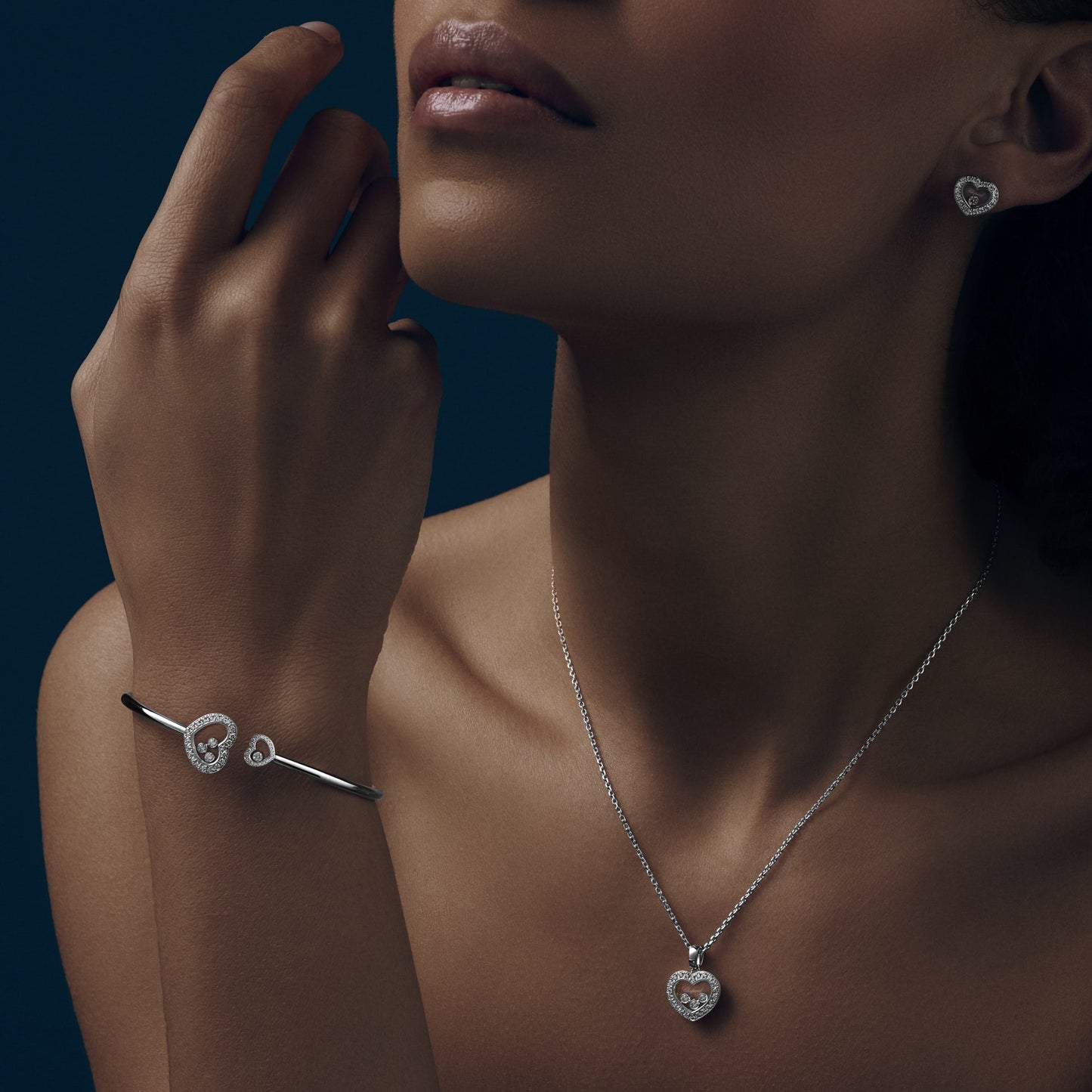 HAPPY DIAMONDS ICONS PENDANT, ETHICAL WHITE GOLD, DIAMONDS 79A611-1201