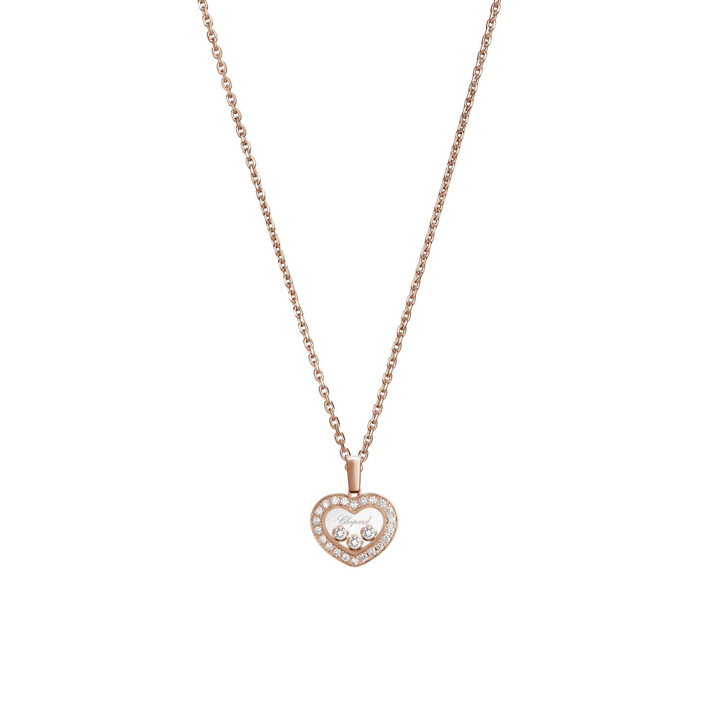 HAPPY DIAMONDS ICONS PENDANT, ETHICAL ROSE GOLD, DIAMONDS 79A611-5201