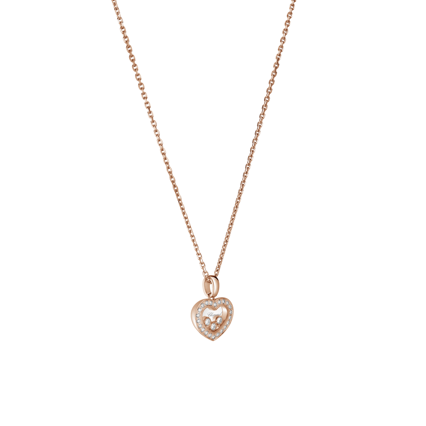HAPPY DIAMONDS ICONS PENDANT, ETHICAL ROSE GOLD, DIAMONDS 79A611-5201