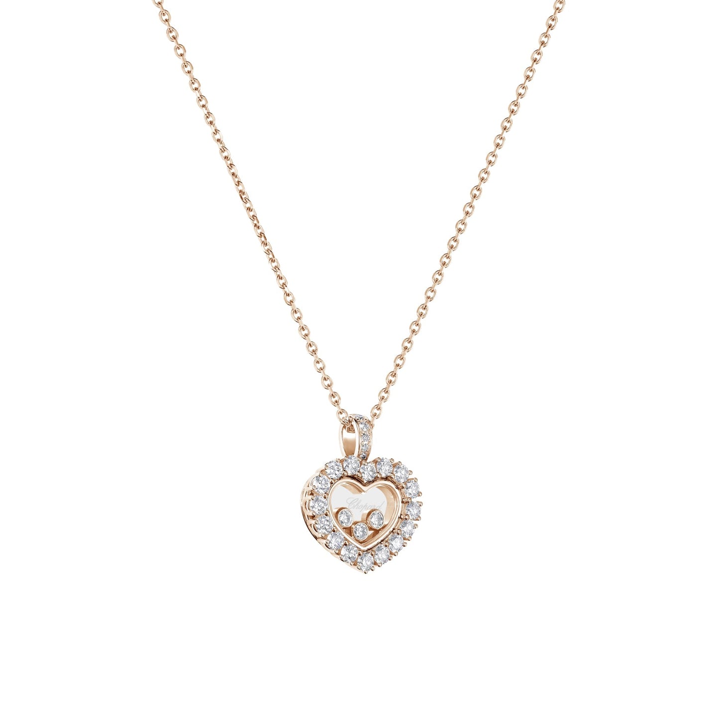 HAPPY DIAMONDS ICONS JOAILLERIE PENDANT, ETHICAL ROSE GOLD, DIAMONDS 79A615-5001