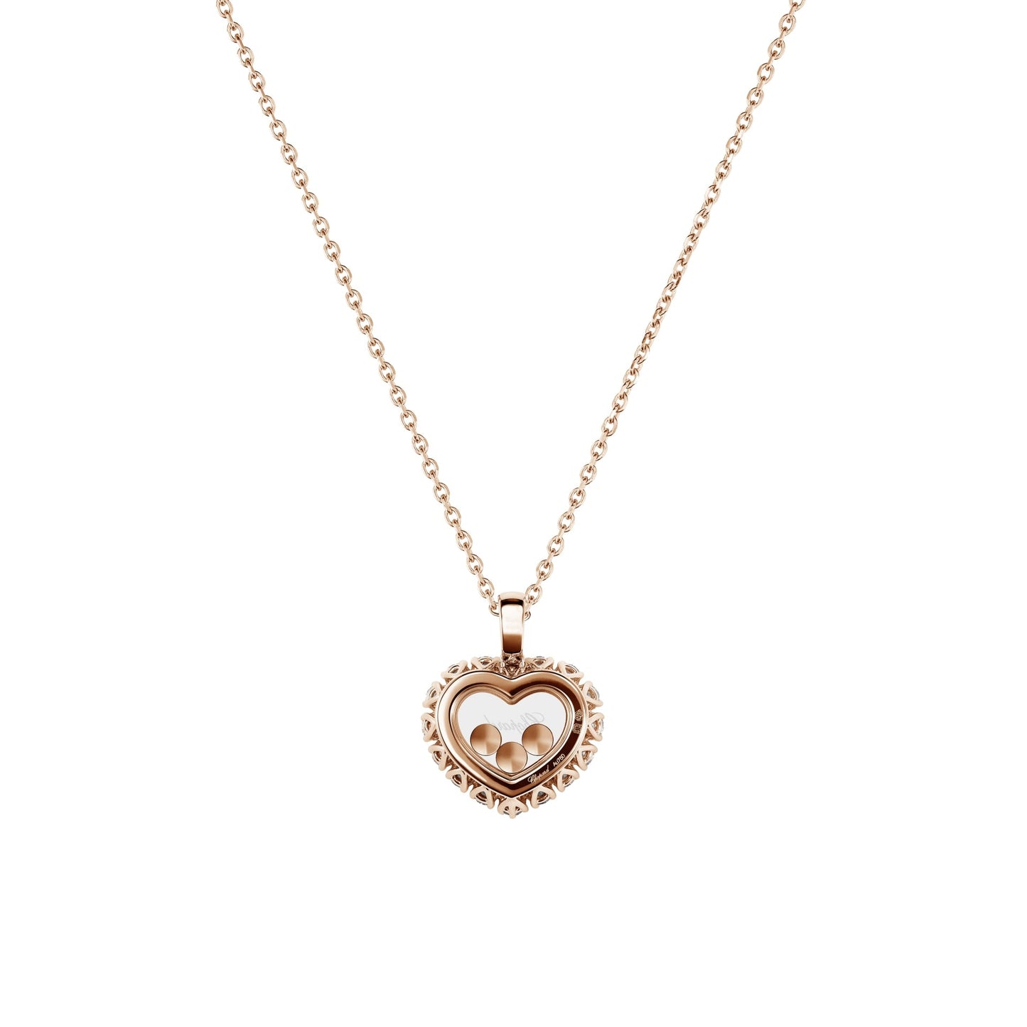 HAPPY DIAMONDS ICONS JOAILLERIE PENDANT, ETHICAL ROSE GOLD, DIAMONDS 79A615-5001