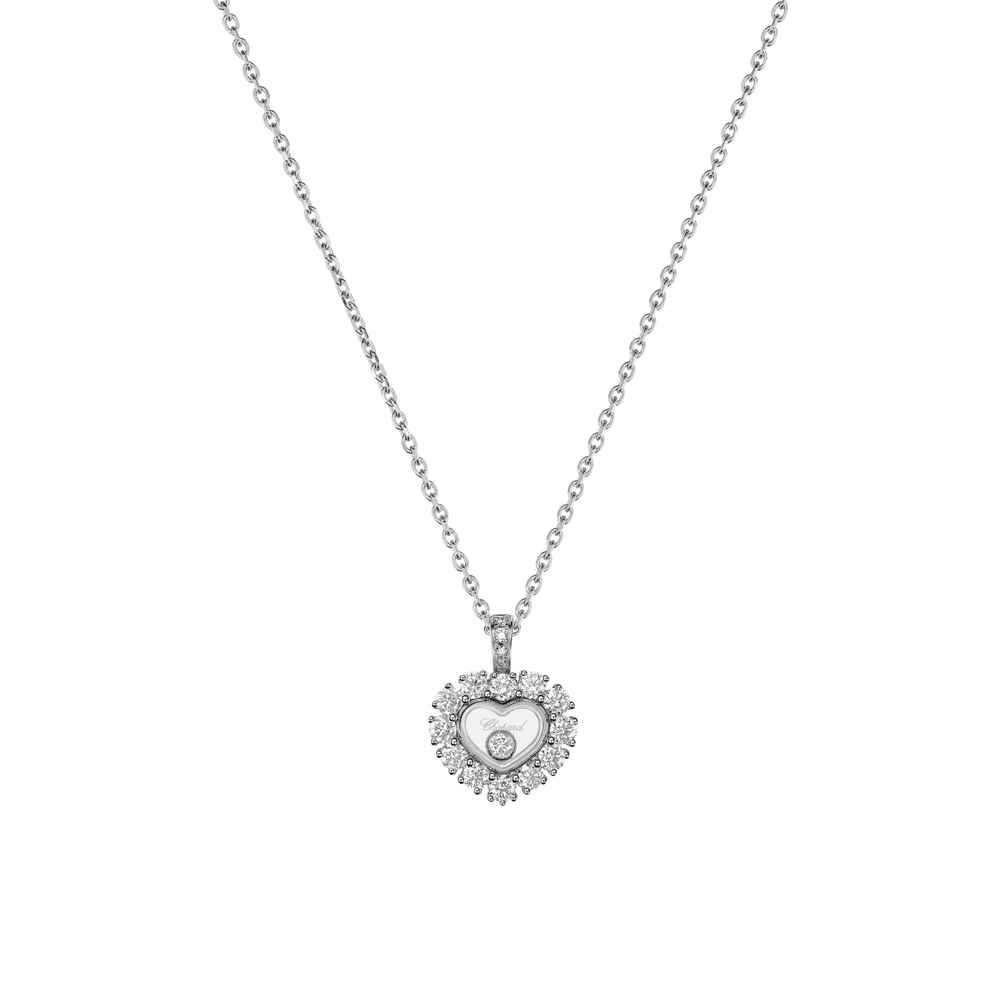 HAPPY DIAMONDS ICONS JOAILLERIE PENDANT, ETHICAL WHITE GOLD, DIAMONDS 79A616-1001