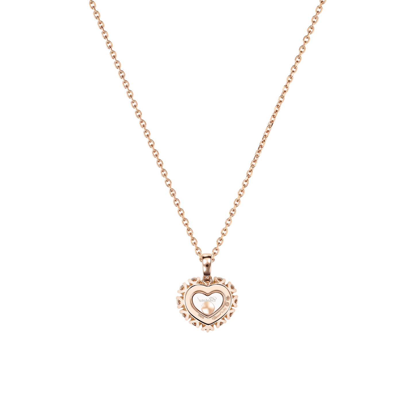 HAPPY DIAMONDS ICONS JOAILLERIE PENDANT, ETHICAL ROSE GOLD, DIAMONDS 79A616-5001