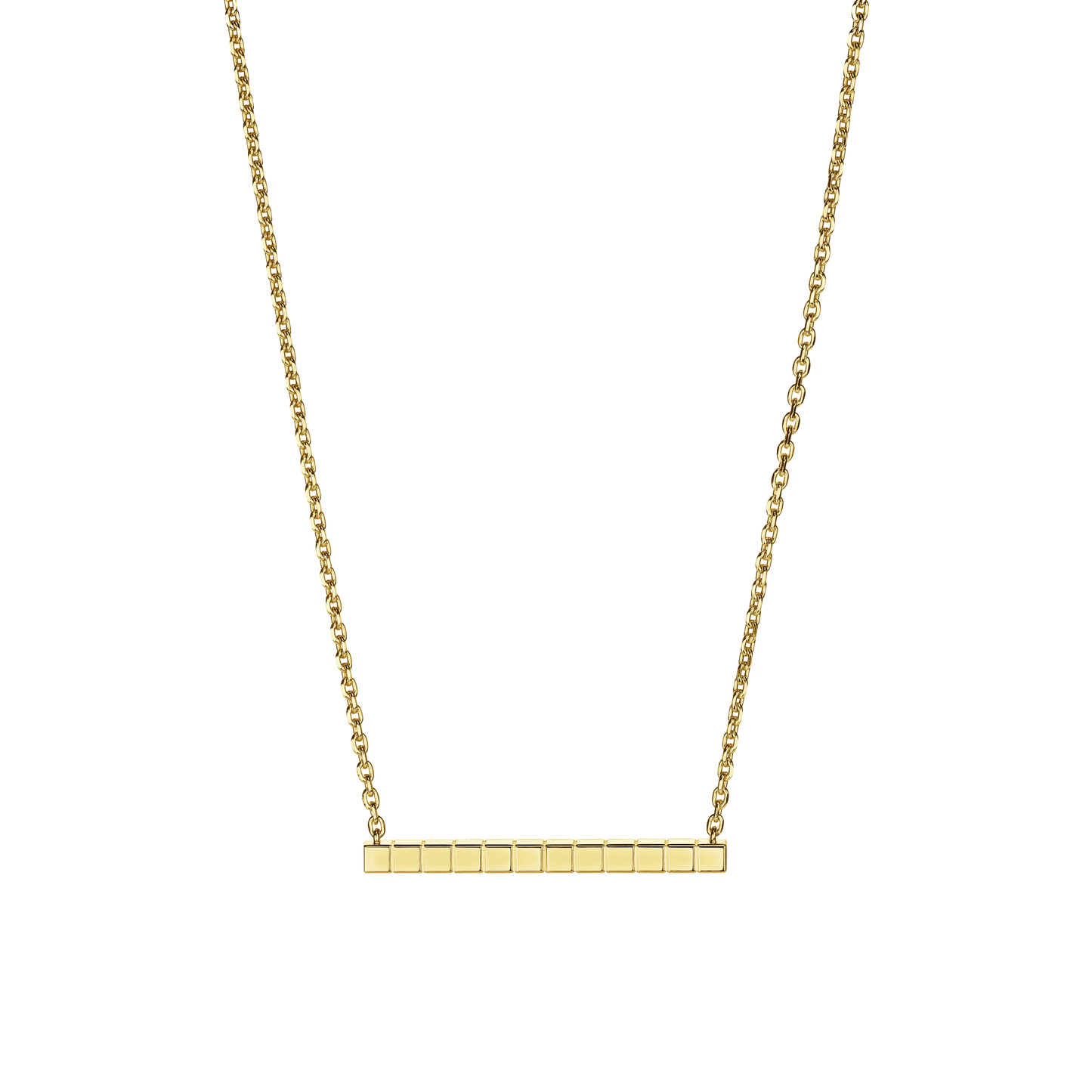 ICE CUBE NECKLACE, ETHICAL YELLOW GOLD 817702-0001